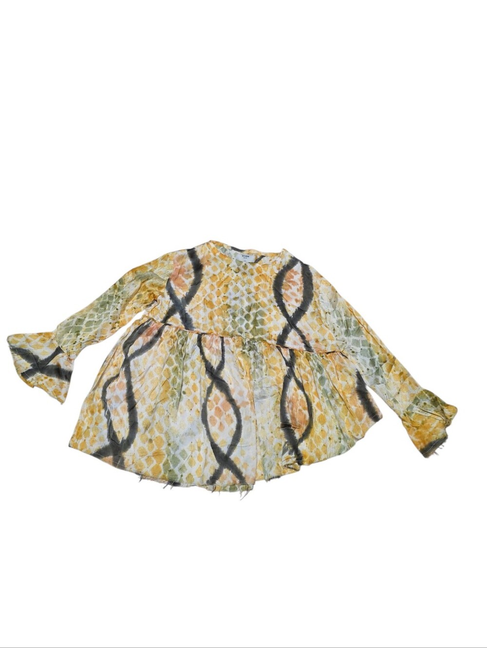 NWT One Teaspoon Mystic Magique Lagenlook Art To Wear Top In Myst Snake Print